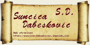 Sunčica Dabesković vizit kartica